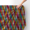 Royal Samt Stoff Polyester Zum Nähen - Motiv Geometrisch Blätter