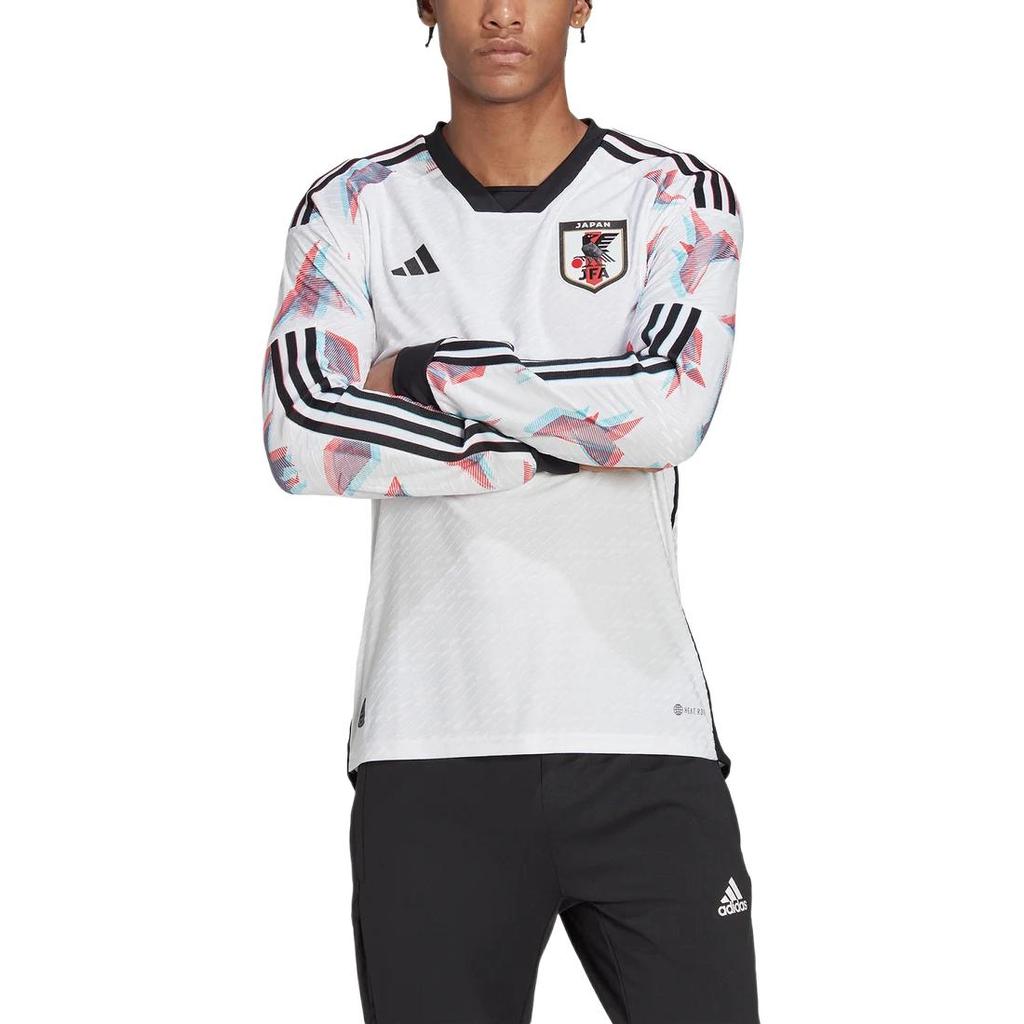 adidas Сборная Японии 2022 Выездная Легкая Быстросохнущая Кофта с Длинным Рукавом Футбольная Майка Мужская майка HC6305