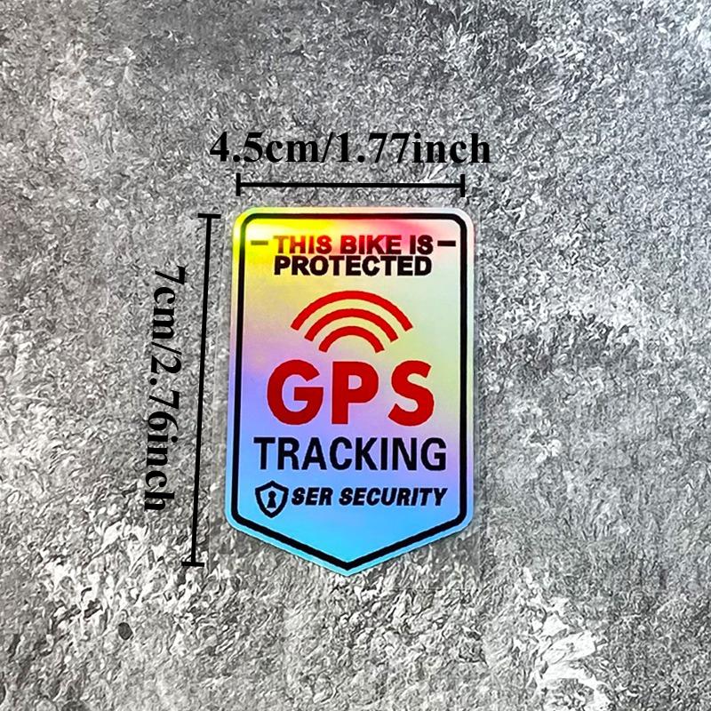 Светоотражающая лазерная наклейка GPS-слежения, водостойкая виниловая наклейка-предупреждение о безопасности для верхней трубы рамы шоссейного велосипеда