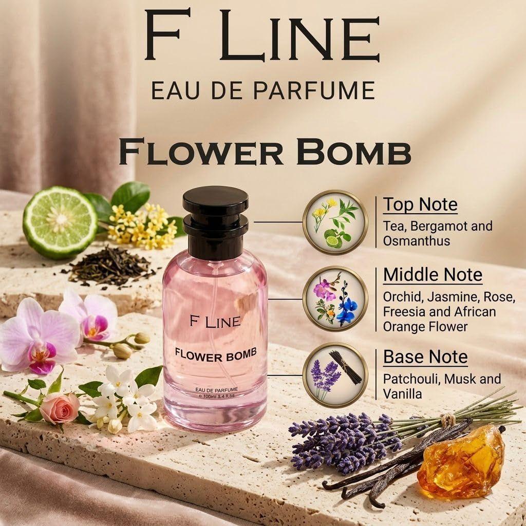 F LINE Flower Bomb 100 мл Унисекс Туалетная вода |