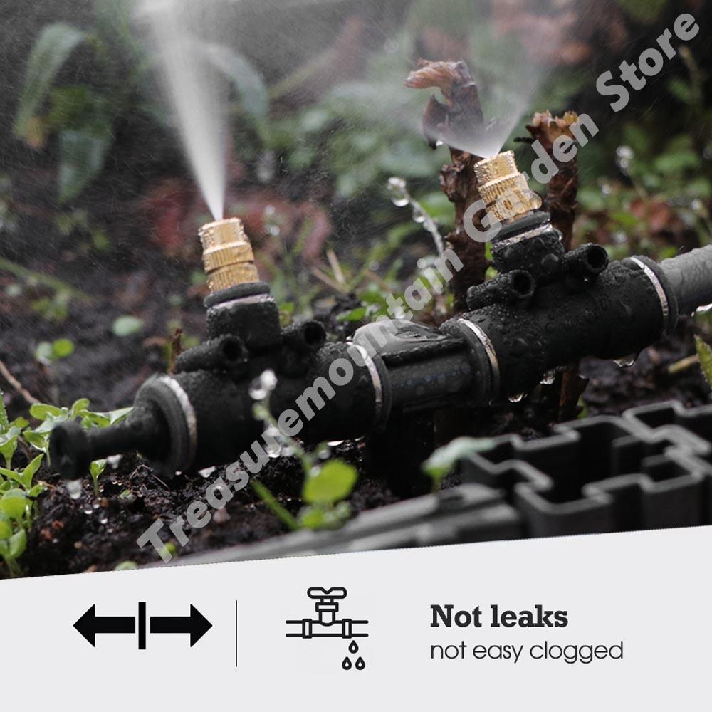 3/8" 9/12mm Misting Cooling System Adjustable Sprayer Quick Connector with 8mm Nozzle Garden Irrigation Auto Watering Sprinklers