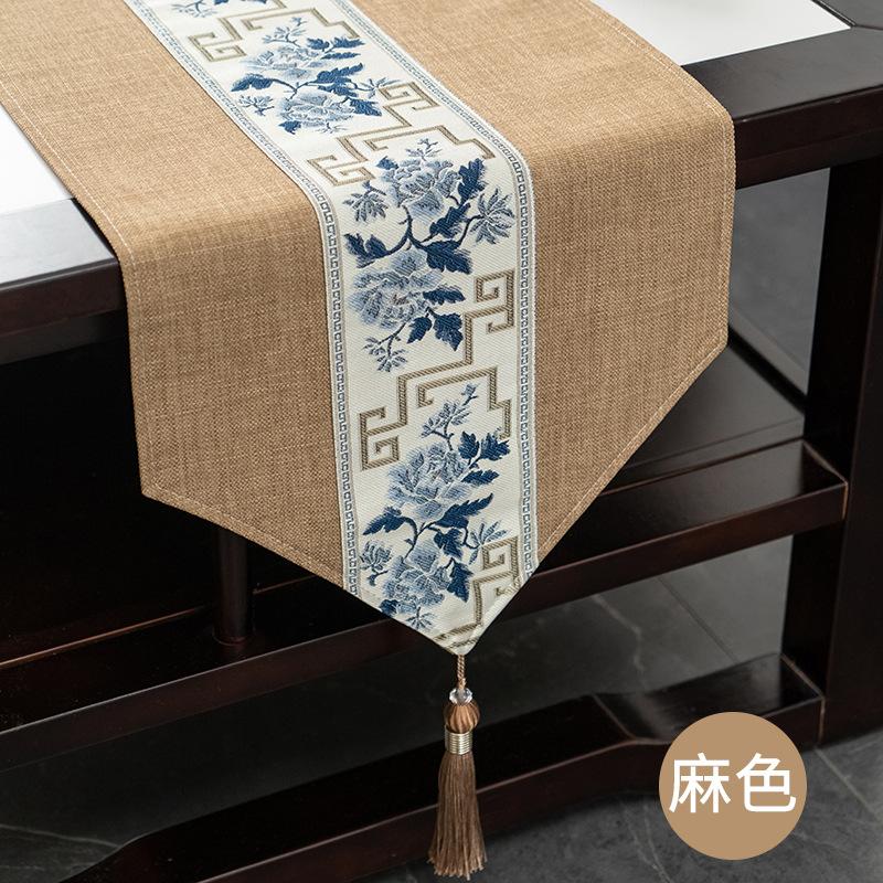 Table Flag Zen Waterproof Tea Party Tea Table Fabric Light Luxury High-End Coffee Table Tablecloth Tea Table Mat