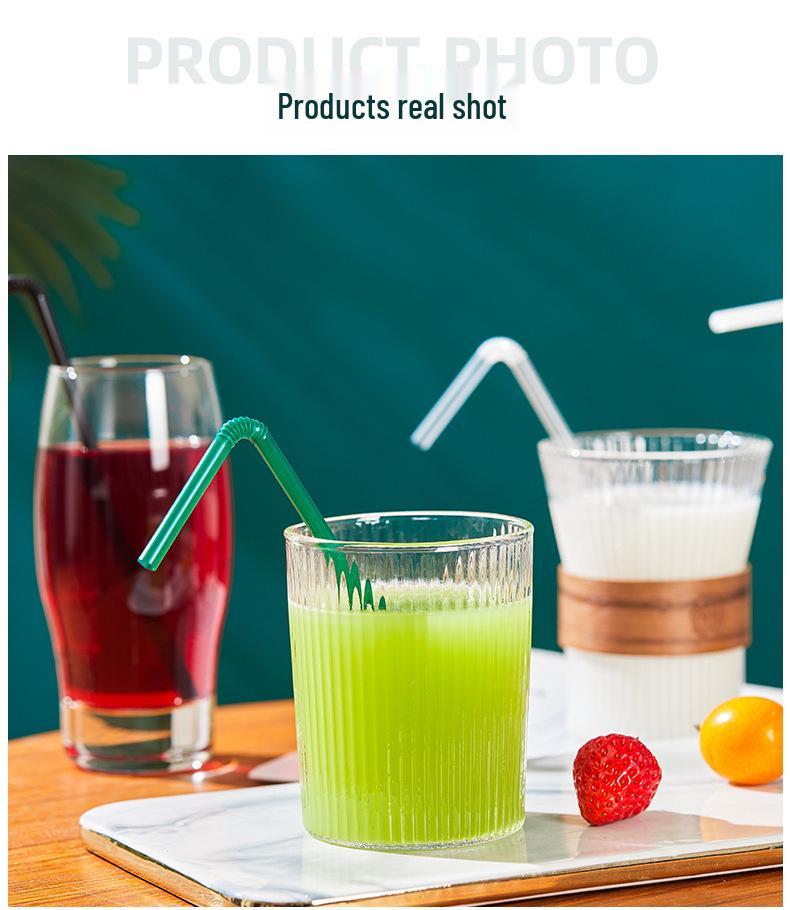 100 Одноразовых гибких и выдвижных соломинок для беременных, в индивидуальной упаковке, пластик, для домашнего использования детьми.