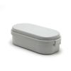 Miyoshi Seisakujyo Gel Cool Dome Integrated Ice Pack Lunch Box Lunch Box Dome L Oyster Gray xx 900 мл 1 Tier Lunch Box Women Children Easy Clip Buckle