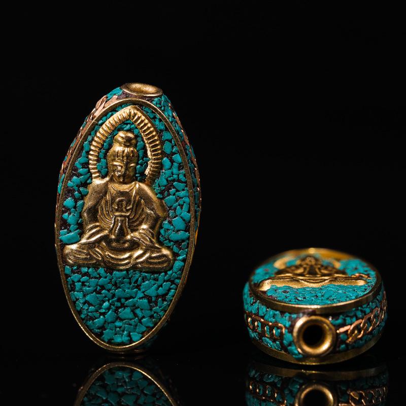 Непальские латунные бусины-разделители в виде благоприятных облаков ручной работы для изготовления украшений и орнаментов своими руками