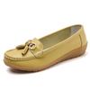 Summer Hollow Soft-Soled Leather Shoes for Middle-Aged and Elderly Women - Wedge Heel, Breathable Design