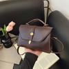 2025 New Stylish and Simple Handbag, High-end Retro Versatile Shoulder Messenger Bag, Textured Commuter Small Square Bag