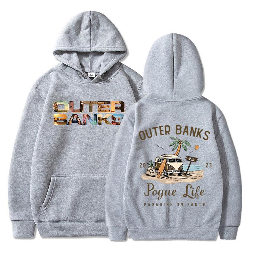 Толстовка с капюшоном из американского сериала «Внешние банки 3» Harajuku Aesthetic Pogue Life Толстовки с рисунком John B JJ Maybank Толстовка с капюшоном унисекс