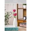 Plain-fired Matte White Ceramic Flower Arrangement Small Vase Creative and Simple Living Room Home Dried Flower Ornament