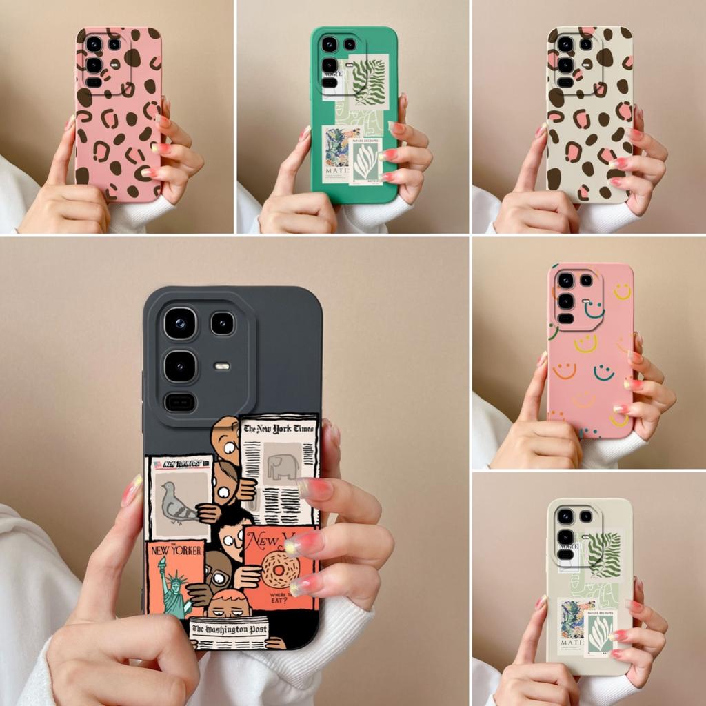 For Infinix Note 50X 50S 50 Pro Plus 4G 5G Phone Covers Popular Label Patterns Soft Liquid Silicone Premium Scratch Resistant Housing For Infinix Case