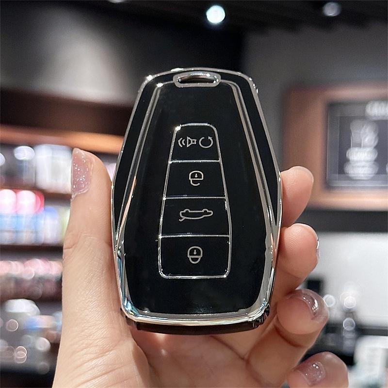 Чехол для автомобильного ключа Geely Coolray X6 Geometry C Emgrand Global Kulrey Hawk GX7 Okavango Smart Remote Автомобильные аксессуары