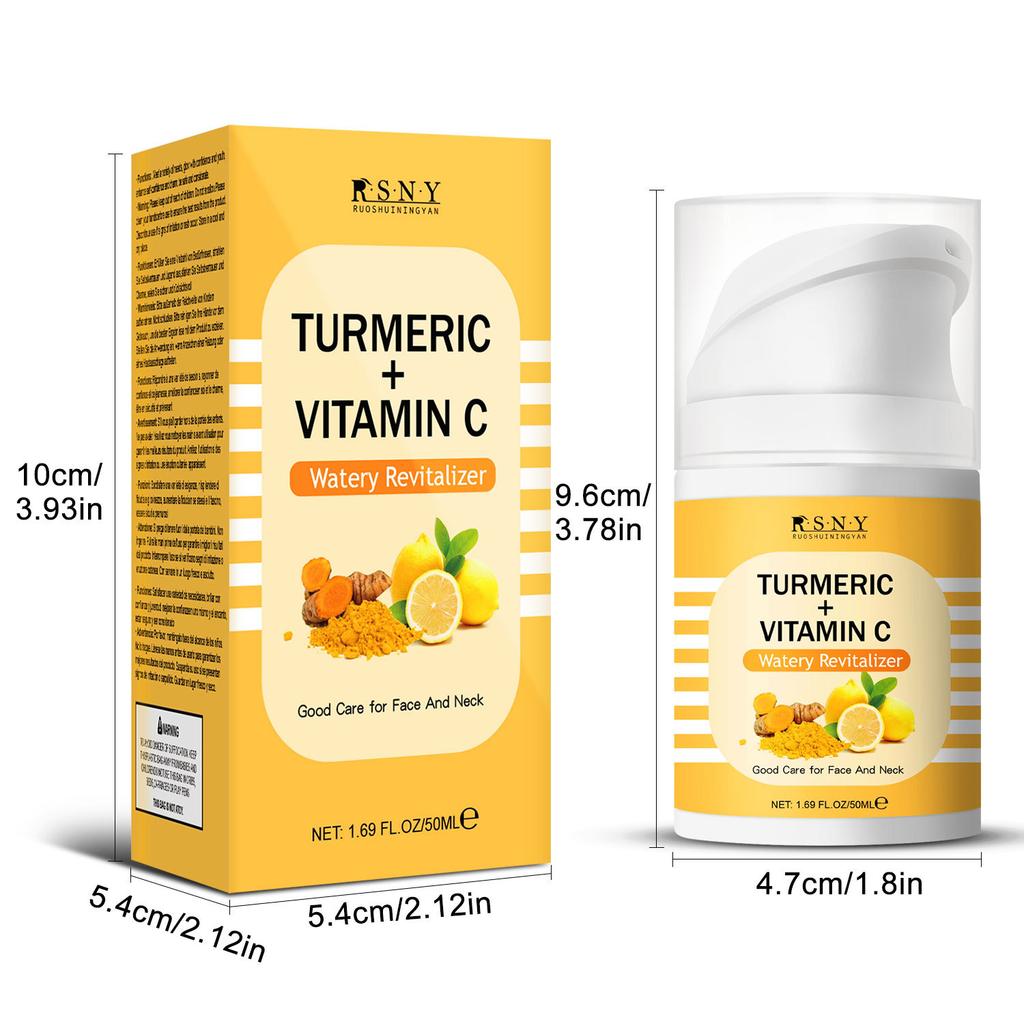 Куркума VC Осветляющий крем 50 мл Баночка-уточка Гладкая Нежная Сияющая и Прозрачная Быстрое Впитывание Кожей Ретинол Сыворотка против старения