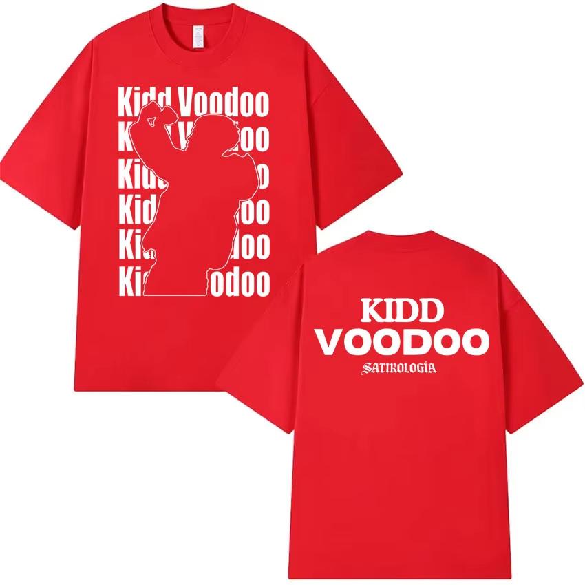 Singer Kidd Voodoo Album Tour 2026 Pattern Fashion Tshirt Summer Mens Women Hiphop Gothic Pure Cotton Retro Shortsleeved Top