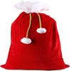 100X70 CM Large Size New Red Santa Claus Gift Bags Velvet Santa Claus Drawstring Sack Christmas Classic Red Bag Decor