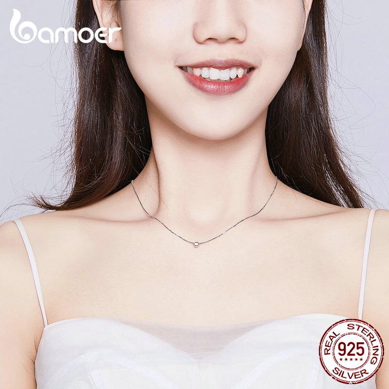 Ожерелье из стерлингового серебра горошек