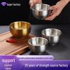 Детская миска для закусок и еды из нержавеющей стали 304, Золотая приправа, Миска для рамена и супа