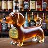 Такса Собака Бутылка для виски, 3D Забавная Стеклянная Бутылка для виски Такса, Собака Декантер Контейнер для вина для Любителей виски Любителей собак