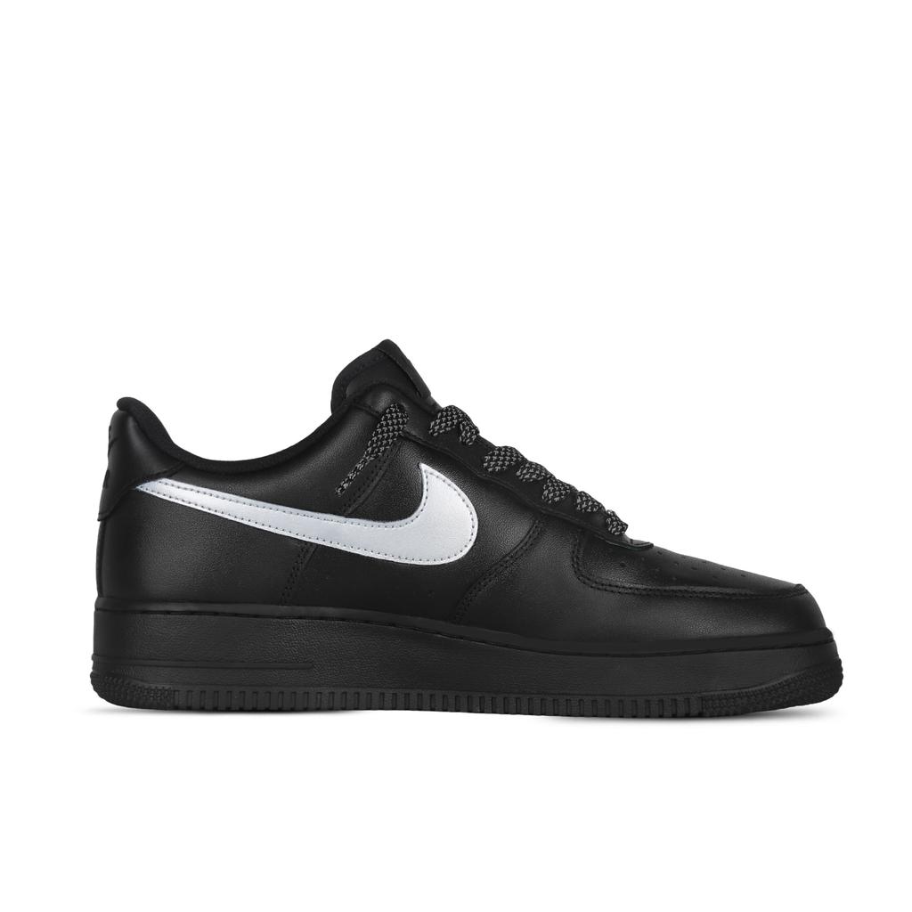 Nike Air Force 1 Life Is Like A Play Coverage Slip Resistant Low top Skateboard Shoes Unisex Black Silver CW2288-001(Team368-)