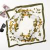 Spring/Summer New Women'S Silk Scarf 70 * 70cm Simulated Silk Twill Square Scarf Fashion Printed Large Square Scarf Professional Scarf