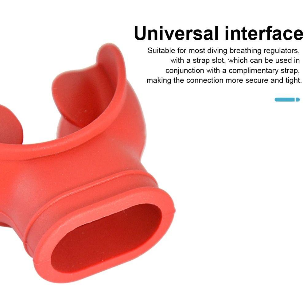 Universal Snorkel Regulator Mouthpiece Silicone Breathing Mouthpiece Ergonomic Diving Mouthpiece