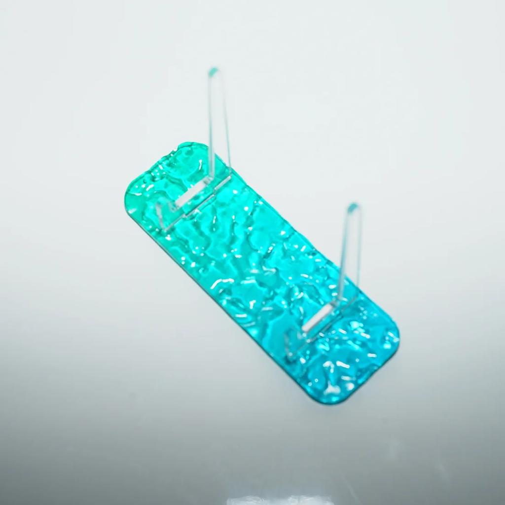 Beautiful Water Ripple Acrylic Japanese Goods Holder Anime Character Souvenir Round Metal Badge Quicksand Board Display Stand