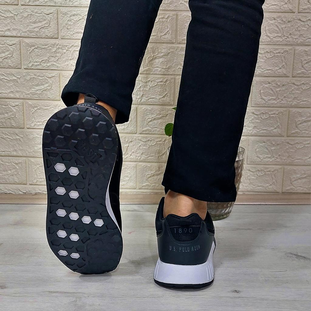 USPolo Janko Черная мужская спортивная обувь Faylon на легкой подошве