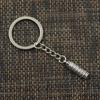Fashion 30mm Key Ring Metal Key Chain Keychain Jewelry Antique Bronze   Leaning Tower Of Pisa Italy 25x7mm Pendant