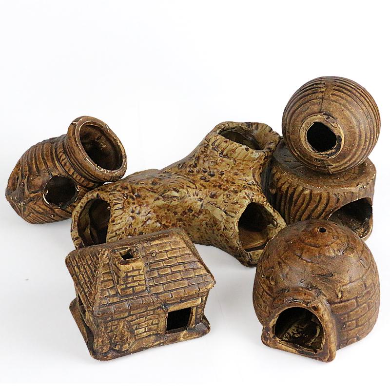 Ceramic Fish Tank Decoration: Shrimp Hiding, Cichlid Breeding, Spawning Nest.