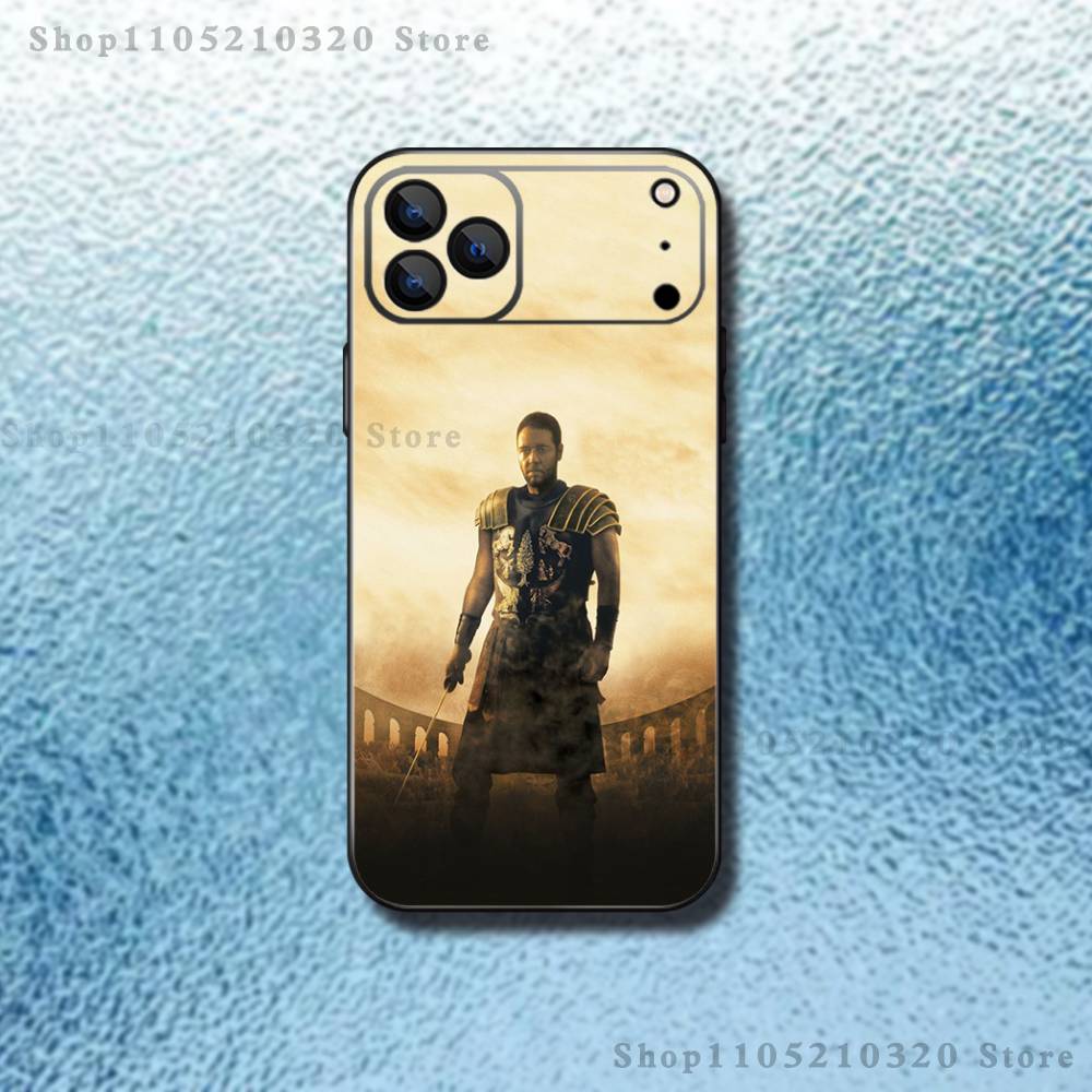 Movie G-Gladiator 2 Phone Case For iPhone 17,16,15,14,13,12,Pro,Max,Plus,E,SE4,Air,Mini Black Soft Box