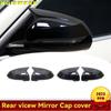 2 шт., колпачки для зеркал заднего вида с рогами для BMW X1 U11 U12 2024, боковое крыло, крышка зеркала заднего вида, накладка, внешние аксессуары автомобиля