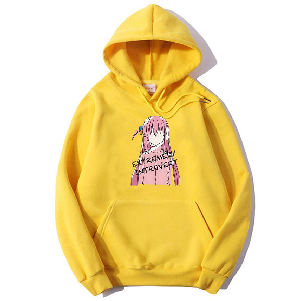 БОЧКИ СКАЛА! Hitori Gotou толстовка большого размера, винтажная эстетичная толстовка с длинными рукавами для женщин/мужчин, легкая эластичная осень/зима