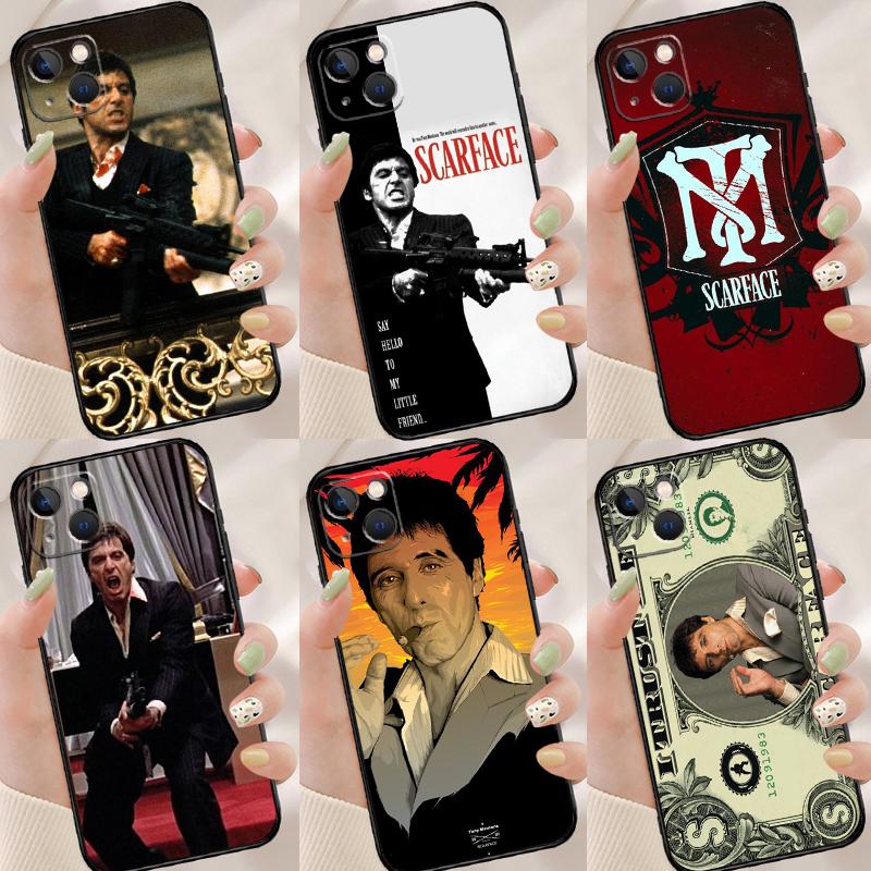 Чехол Scarface Al Pacino Tony Montana для iPhone 13 12 11 14 Pro XS Max X XR 7 8 Plus SE2 12 13 Mini, задняя крышка, чехол для телефона