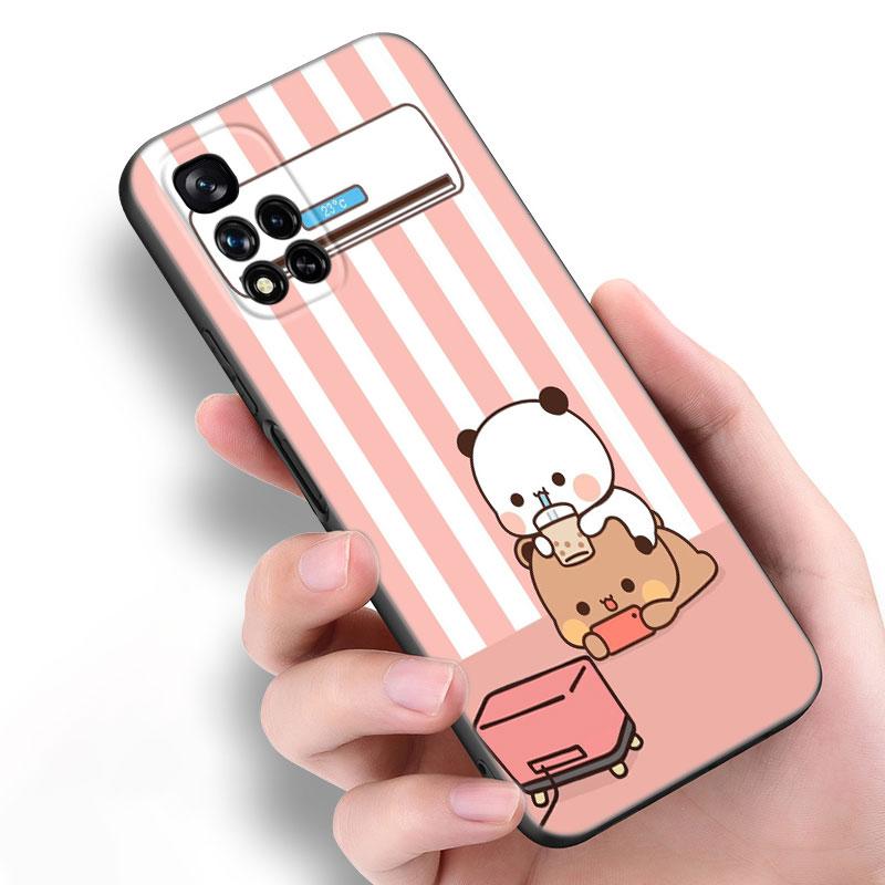 Cute BuBu DuDu Black Silicone Phone Case For Xiaomi POCO X3 X4 NFC F5 M3 M4 M6 X5 X6 Pro F3 F4 GT 5G C55 C65 M5