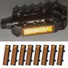 8Pcs Cycling Foot Pedal Reflector Bicycles Pedal Reflector Safety Night Cycling