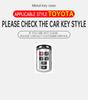 Чехол-брелок для автомобильного ключа с 6 кнопками для Toyota Sienna Se Tacom - Защитный аксессуар-брелок из цинкового сплава и кожи