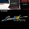 16 X 3.8 CM Laser Vinyl Letter LIMITED EDITION Pattern Car Motorcycle Body Bumper Window Sticker