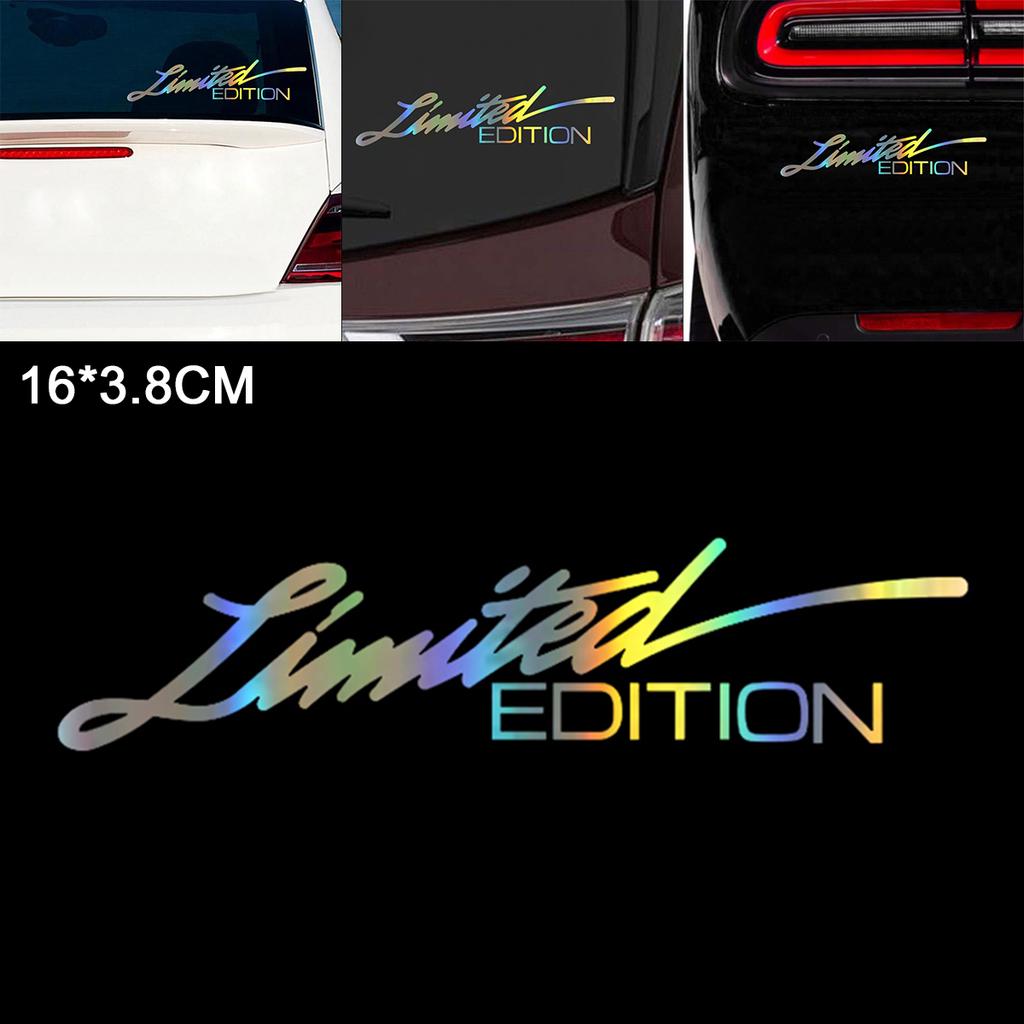 16 X 3.8 CM Laser Vinyl Letter LIMITED EDITION Pattern Car Motorcycle Body Bumper Window Sticker