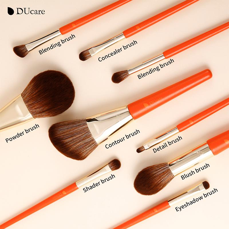 DUcare 9pcs Makeup Brushes Set Foundation Powder Blush Eyeshadow Concealer Lip Eye Make Up Brush Cosmetics Beauty Tools