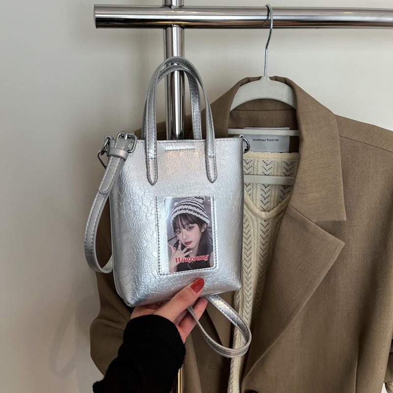 Высококачественная маленькая сумка женская 2025 новая модная универсальная сумка-мессенджер летняя популярная сумочка сумка-ведро