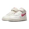 Nike Кроссовки Air Force 1 Mid LE GS Sail Sea Coral для детей, кремовые, лазерно-оранжевые, белые DH2933-102