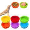 6pcs Silicone Feeding Dish Reusable Gecko Feeding Cups BPA Free Small Reptile Bowl  Pet Supplies