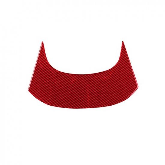 Luxury Red Carbon Fiber Car Central Decoration Cover For Corvette C7 2014-