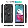 Бронированный чехол для Motorola Moto G Pure G50 G60 G20 G30 E7 G40 Fusion G100 Stylus G8 G9 One 5G Ace Play Power с магнитным кольцом