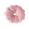 Round Shape Dog Chew Ring Plush Surface Puppy Play Toy Squeaky Pet Toy  Daily Pet Entertainment