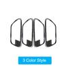 4PCS/Set Carbon Fiber Car Door Handle Stickers Decoration For BMW 3 Series F30 3GT F34 2013-18 Auto Interior Tuning