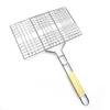 Zhishi Large Square BBQ Grill Basket with Clamp