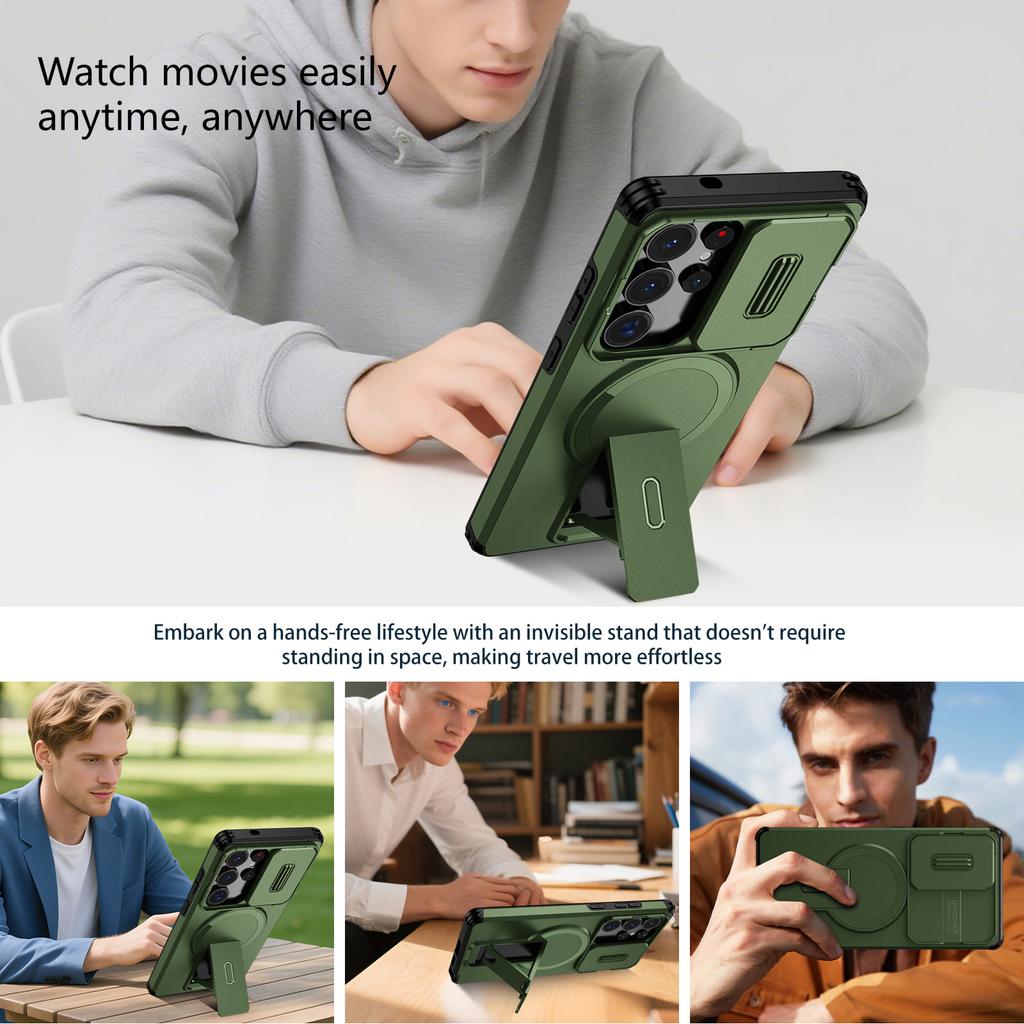 Wefor for Google Pixel 10 Pro XL 9 8 Pro 9A 8A Case with Camera Control Cover and Adjustable Kickstand, Compatible with Magnetic