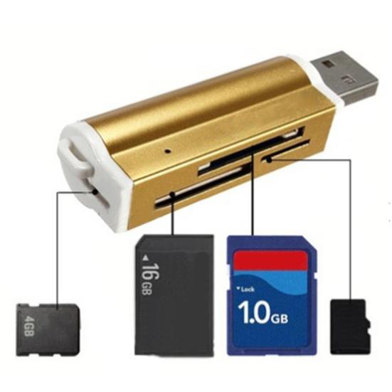 Многофункциональное высокоскоростное устройство чтения карт памяти USB 2.0 Micro SD TF MMC SDHC MS