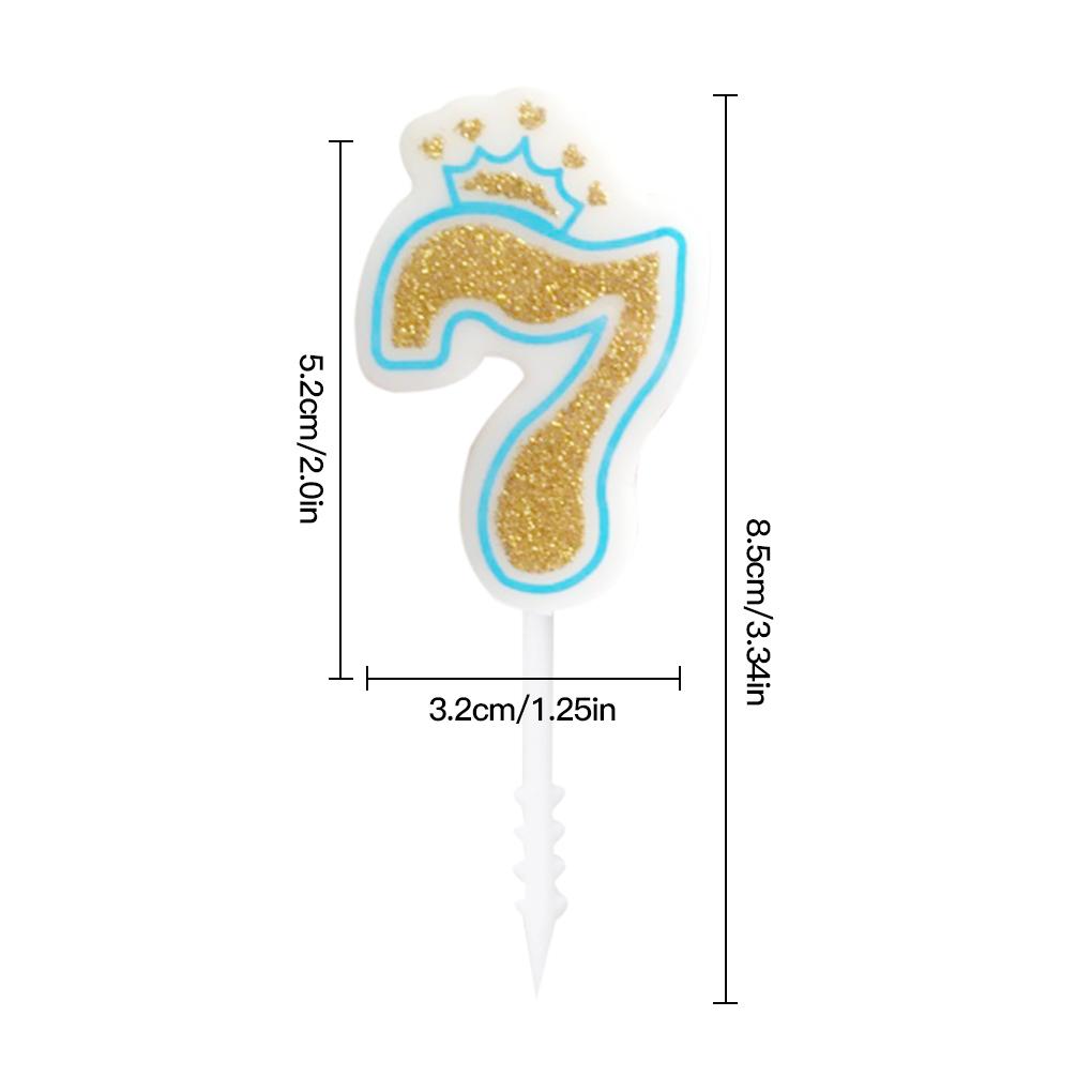 Золотая блестящая свеча-цифра для праздничного торта на свадьбу, украшение для пирога, детский подарок