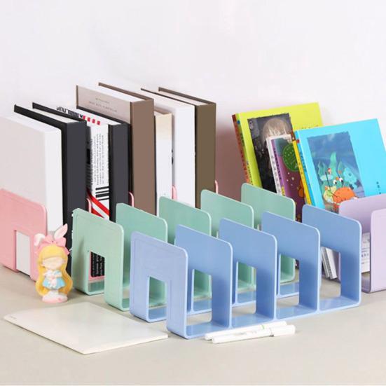 File Organizer for Desk 4 Compartments Large Magazine Manager Document Holder Thickened Bookshelf for Office Home